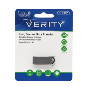 Verity V802 USB2.0 Flash Memory-32GB (گارانتی آسان سرویس) مشکی