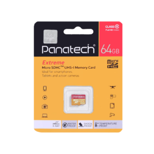Panatech Extreme Micro SDHC UHS-I Class10 Full HD-64GB (گارانتی آسان سرویس)