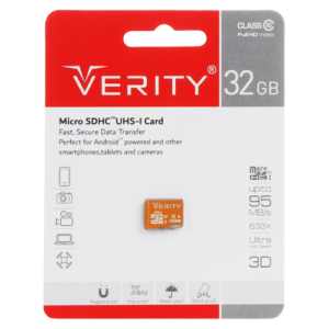Verity micro SDHC UHS-I U1 Class 10 -95MB/s-32GB (گارانتی آسان سرویس)