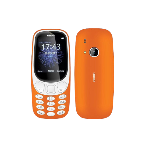 گوشی موبایل OROD مدل 3310 دو سیم کارت-نارنجی |18 ماه گارانتی شرکتی